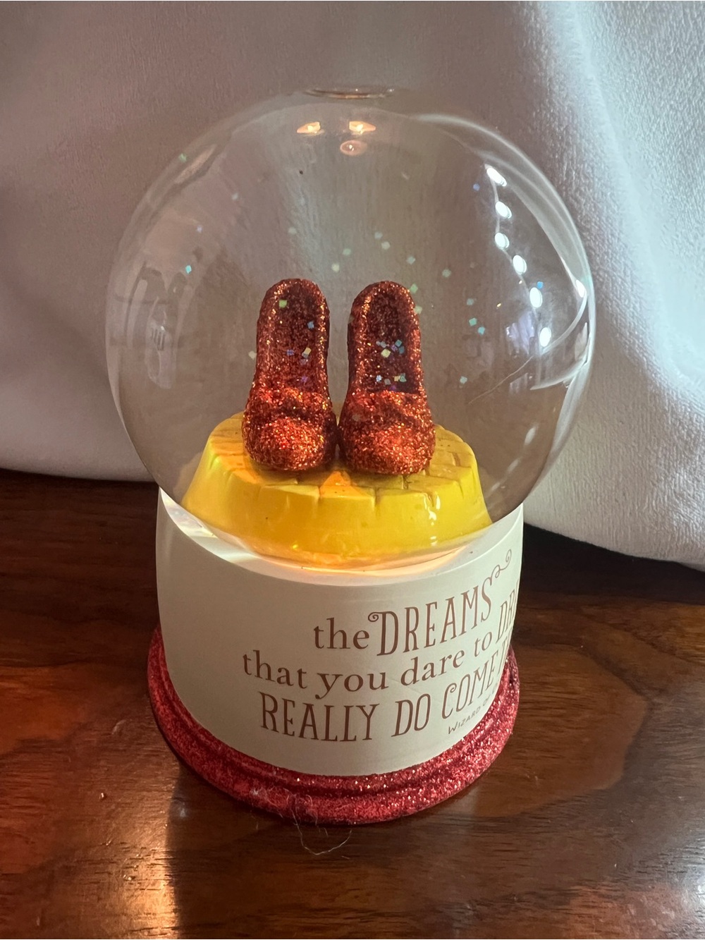 Hallmark Snow Globe Wizard Of Oz Red Slippers